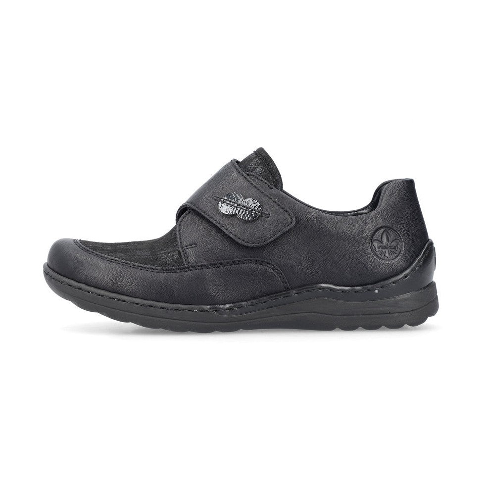 Rieker Extra Wide Casual Shoe 48954-00 BLACK