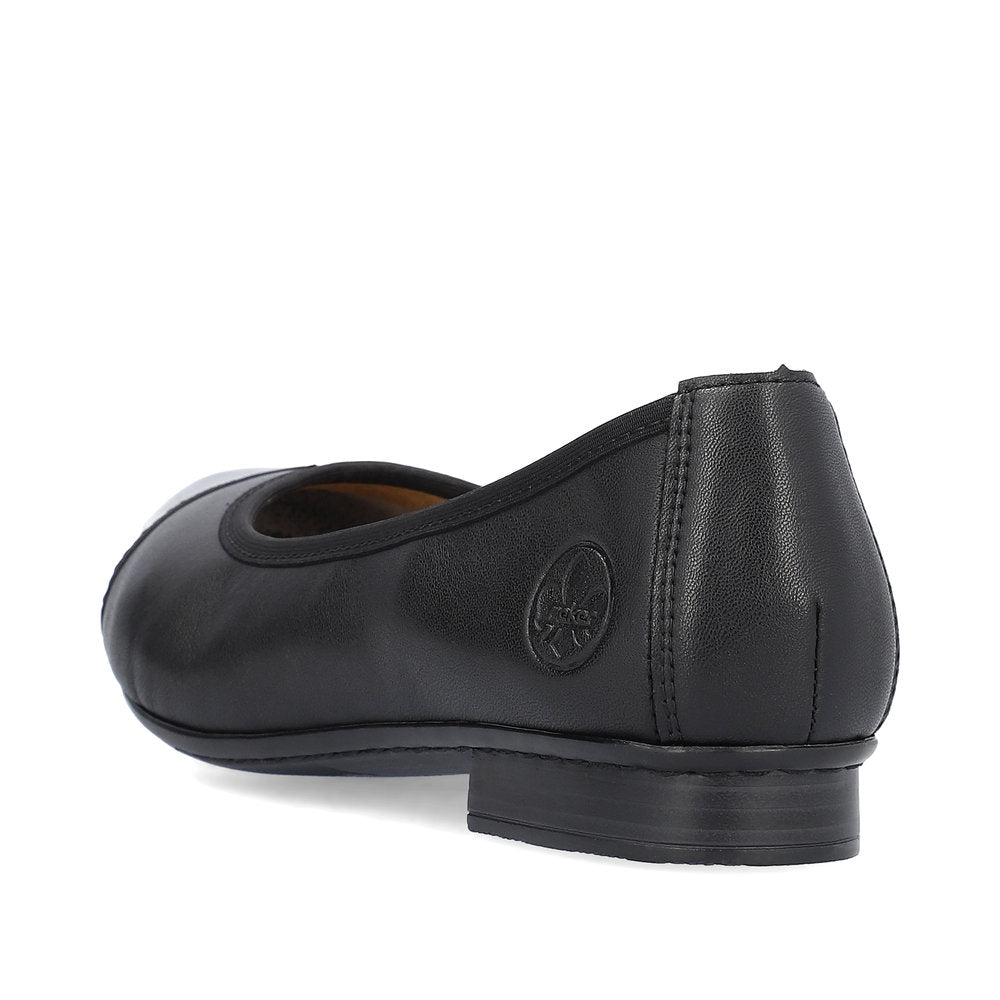 Rieker Classic Low heeled court shoe 51998-00 BLACK