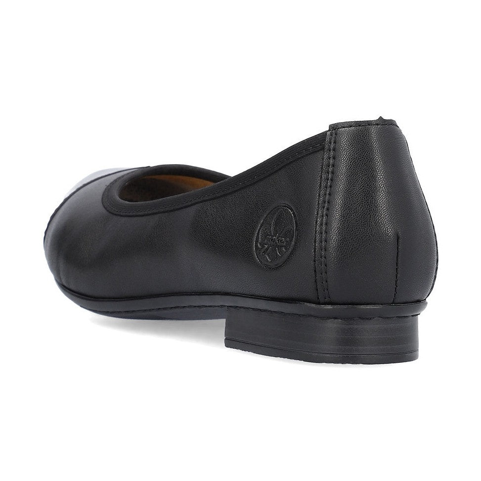 Rieker Classic Low heeled court shoe 51998-00 BLACK