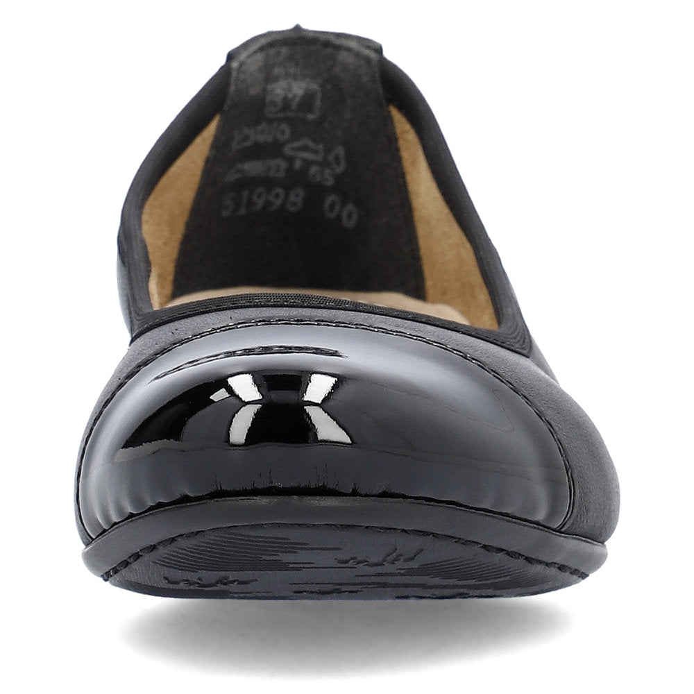 Rieker Classic Low heeled court shoe 51998-00 BLACK