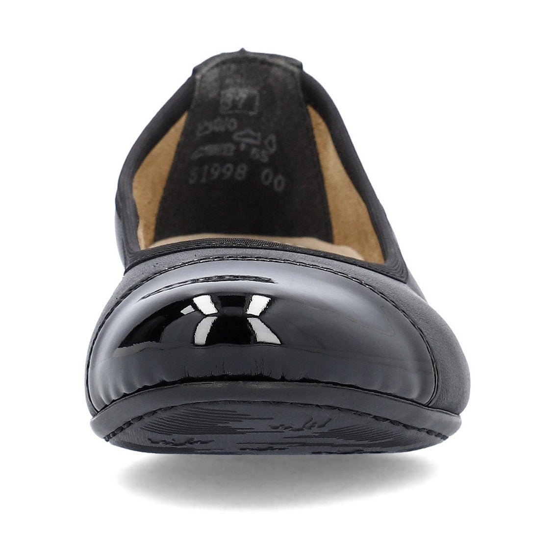 Rieker Classic Low heeled court shoe 51998-00 BLACK