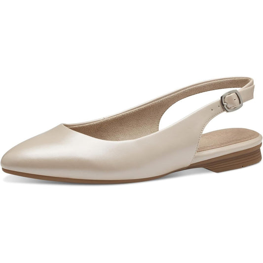 Jana 29461 Flat Slingback Pump PEARL 29461-902
