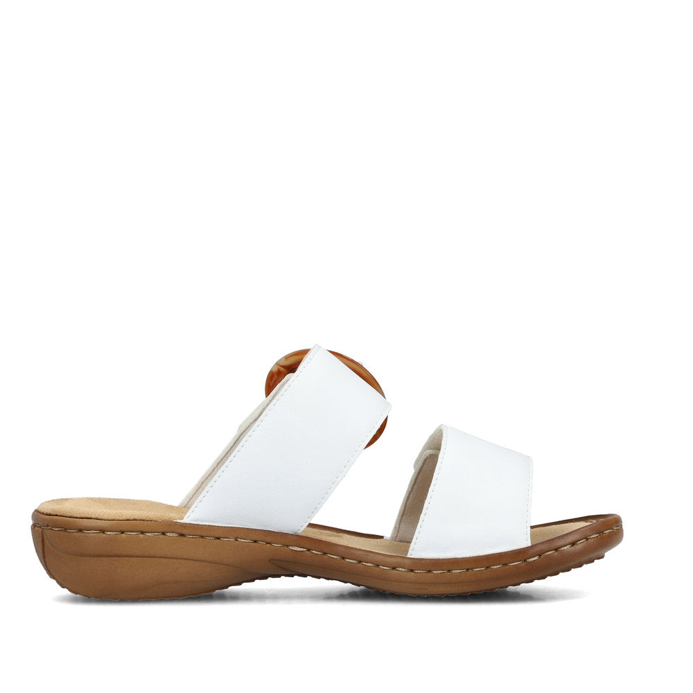 Reiker Mule Style Sandal 60894-80 WHITE