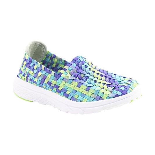 Heavenly Feet Cosmos Interlaced Elastic Comfort Shoe APPLE .