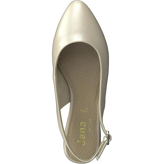 Jana 29461 Flat Slingback Pump PEARL 29461-902
