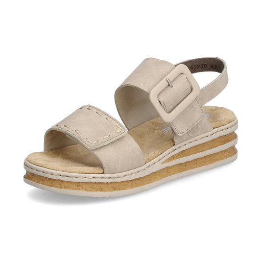 Rieker Wedge Sandal 62950-62 NUDE