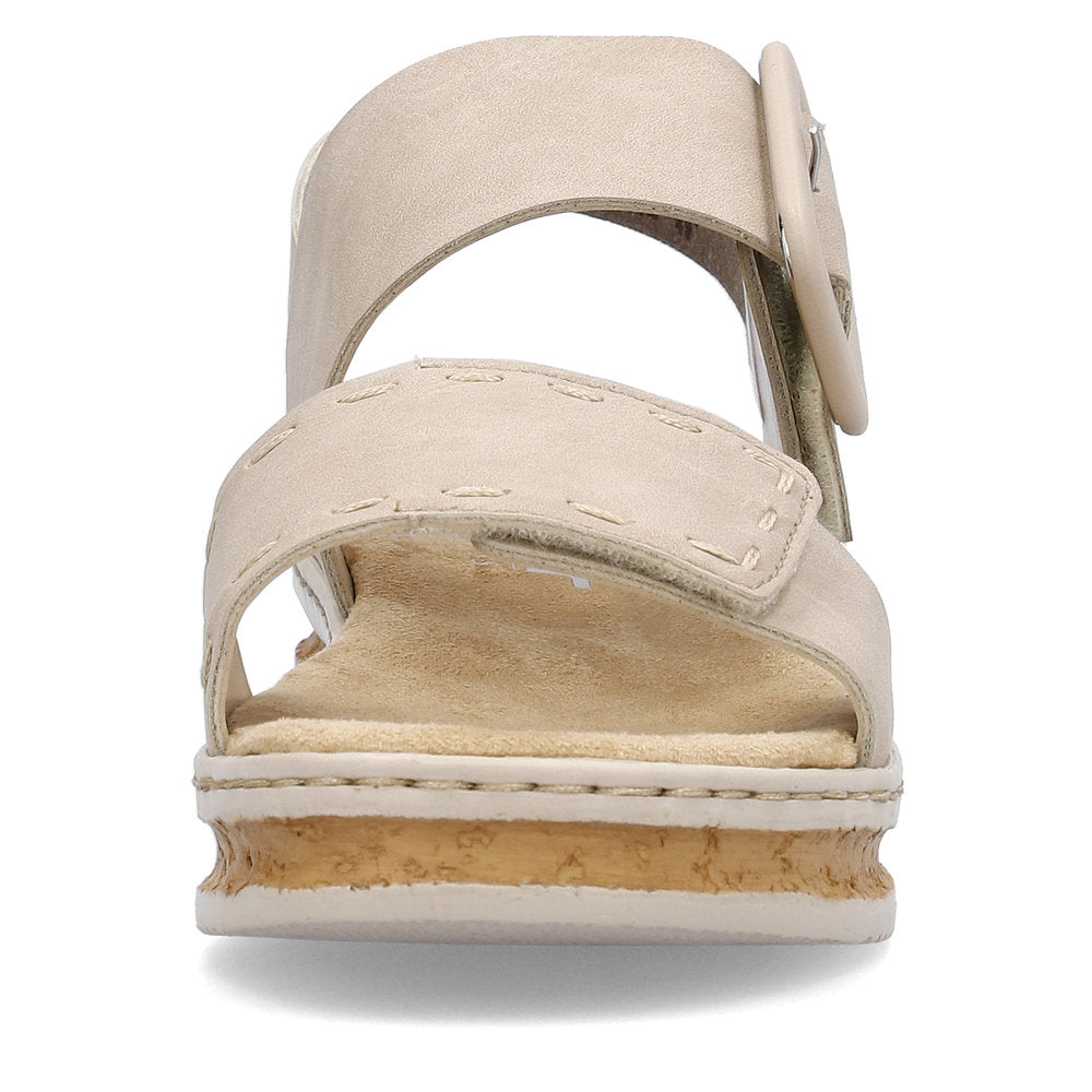 Rieker Wedge Sandal 62950-62 NUDE