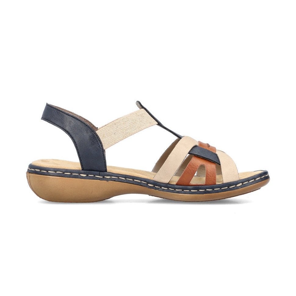 Rieker Casual Sandal 65918-90 BLUE MULTI
