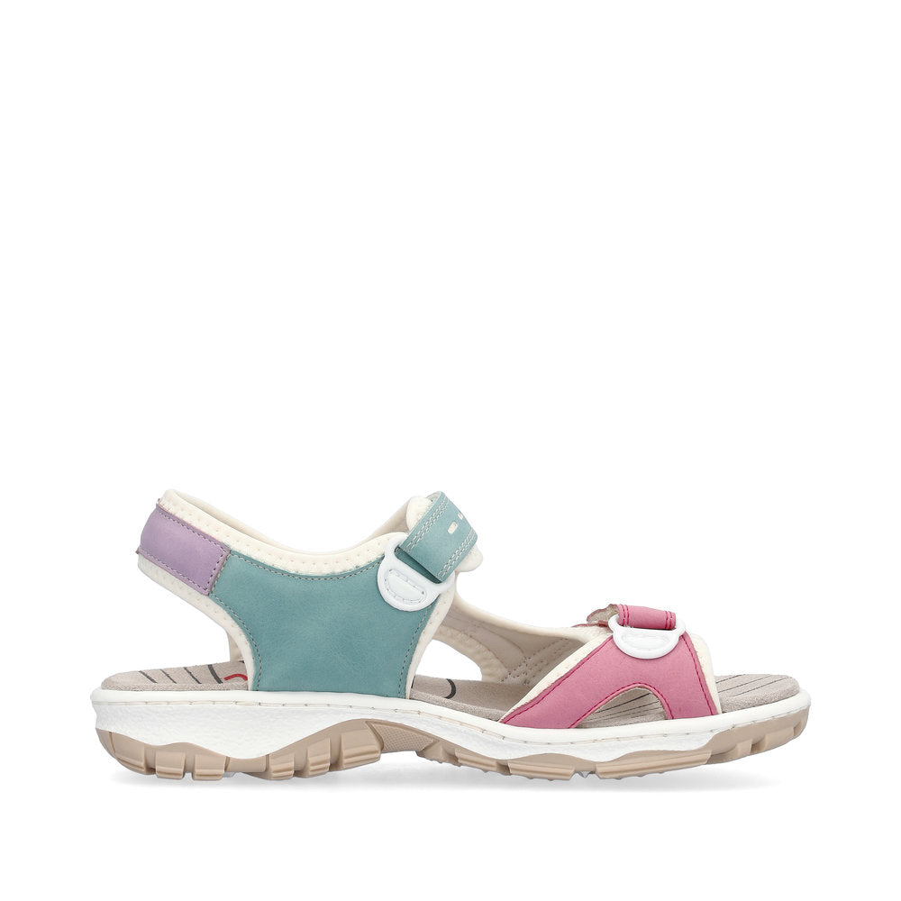 Rieker Casual Treck Sandal 68866-92 PINK COMBI