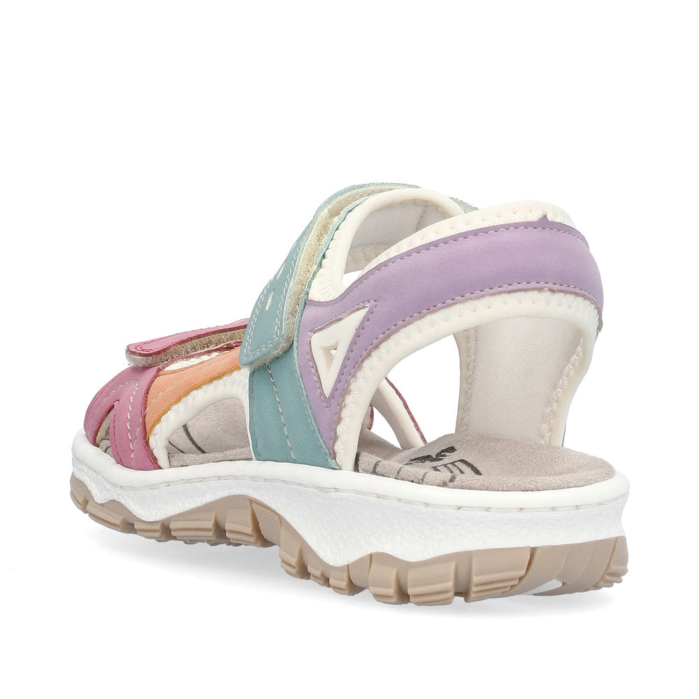 Rieker Casual Treck Sandal 68866-92 PINK COMBI