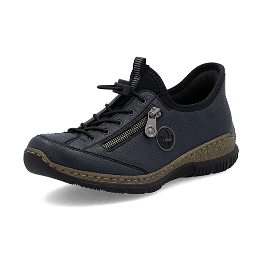Rieker N3267 DARK NAVY Slip On and Go Casual Shoe N3267-15