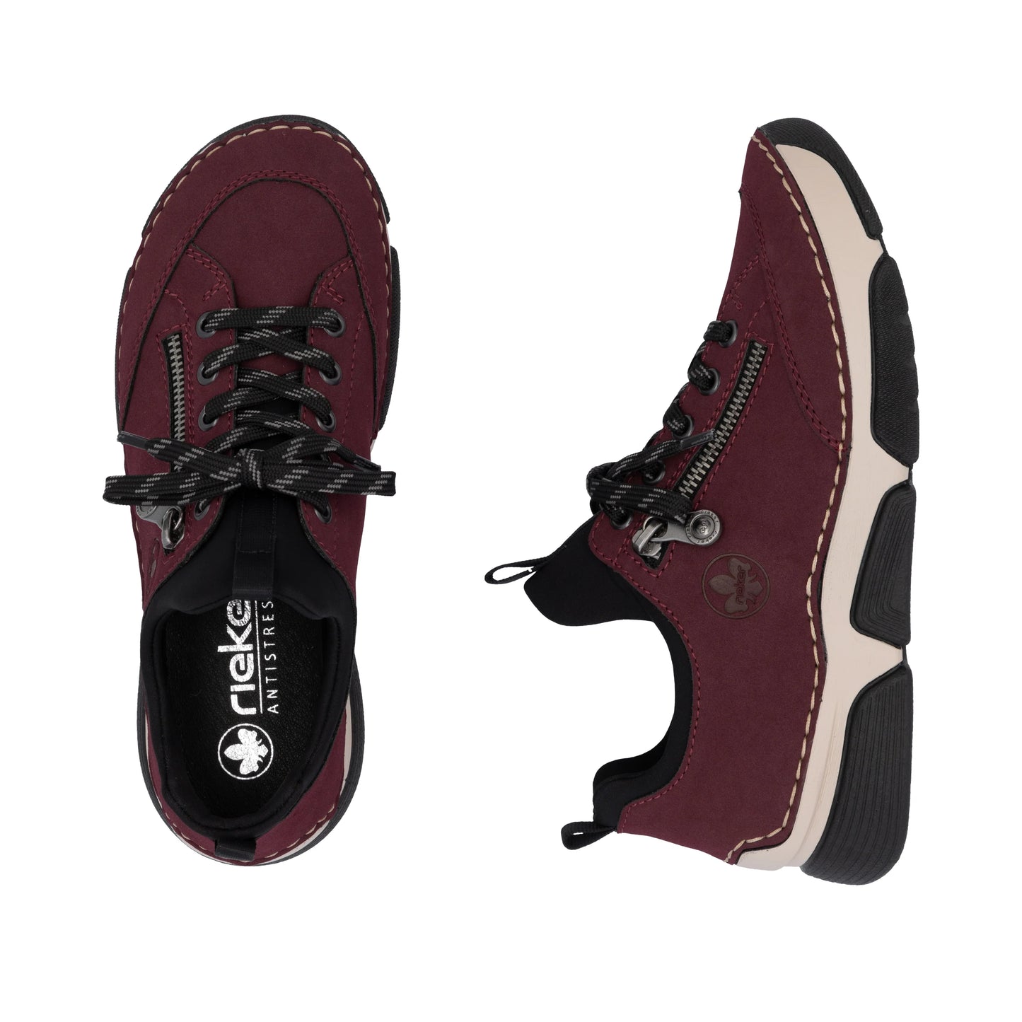 Rieker 45973 WINE Trainer Style Shoe 45973-35