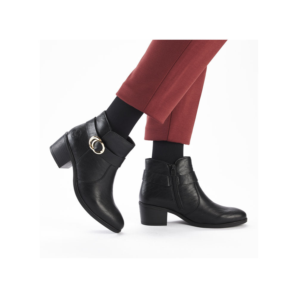 Rieker Ladies Boot 73975 BLACK 73975-00