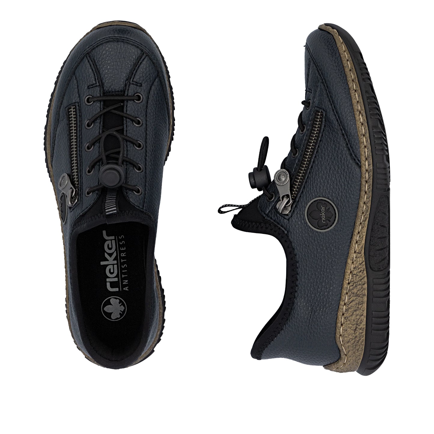 Rieker N3267 DARK NAVY Slip On and Go Casual Shoe N3267-15