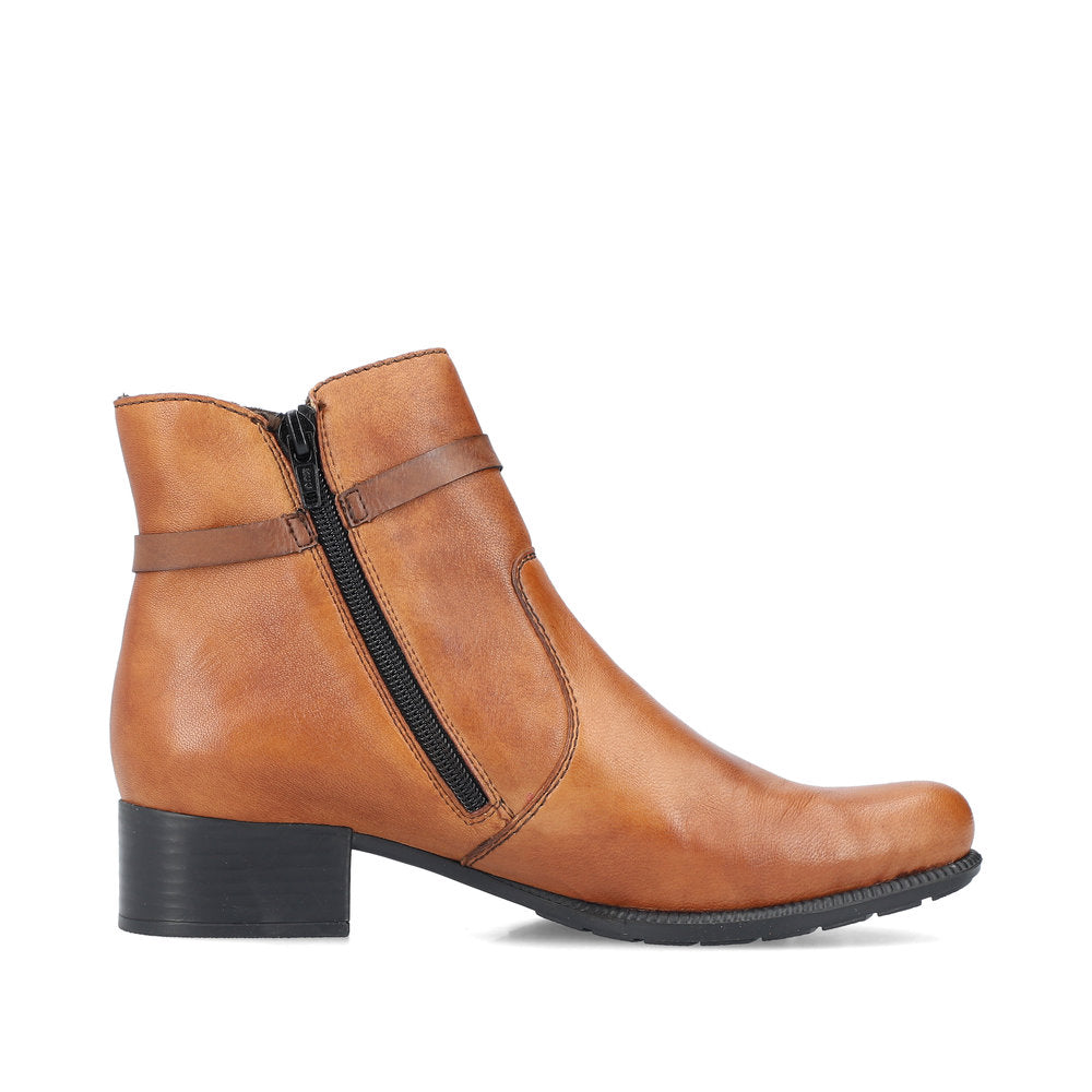 Reiker Ankle Boot in Leather 78676-25 CHESTNUT