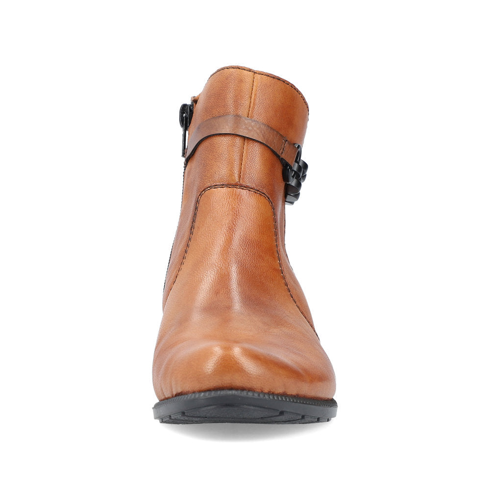 Reiker Ankle Boot in Leather 78676-25 CHESTNUT