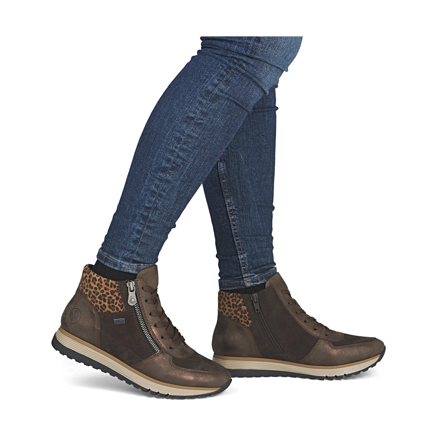 Rieker 49040 BROWN Trainer Style Ankle Boot 49040-24
