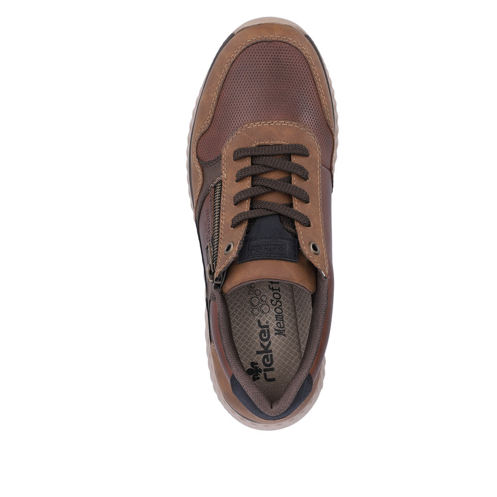 Rieker Men's Trainer Shoe B0601-24 BROWN