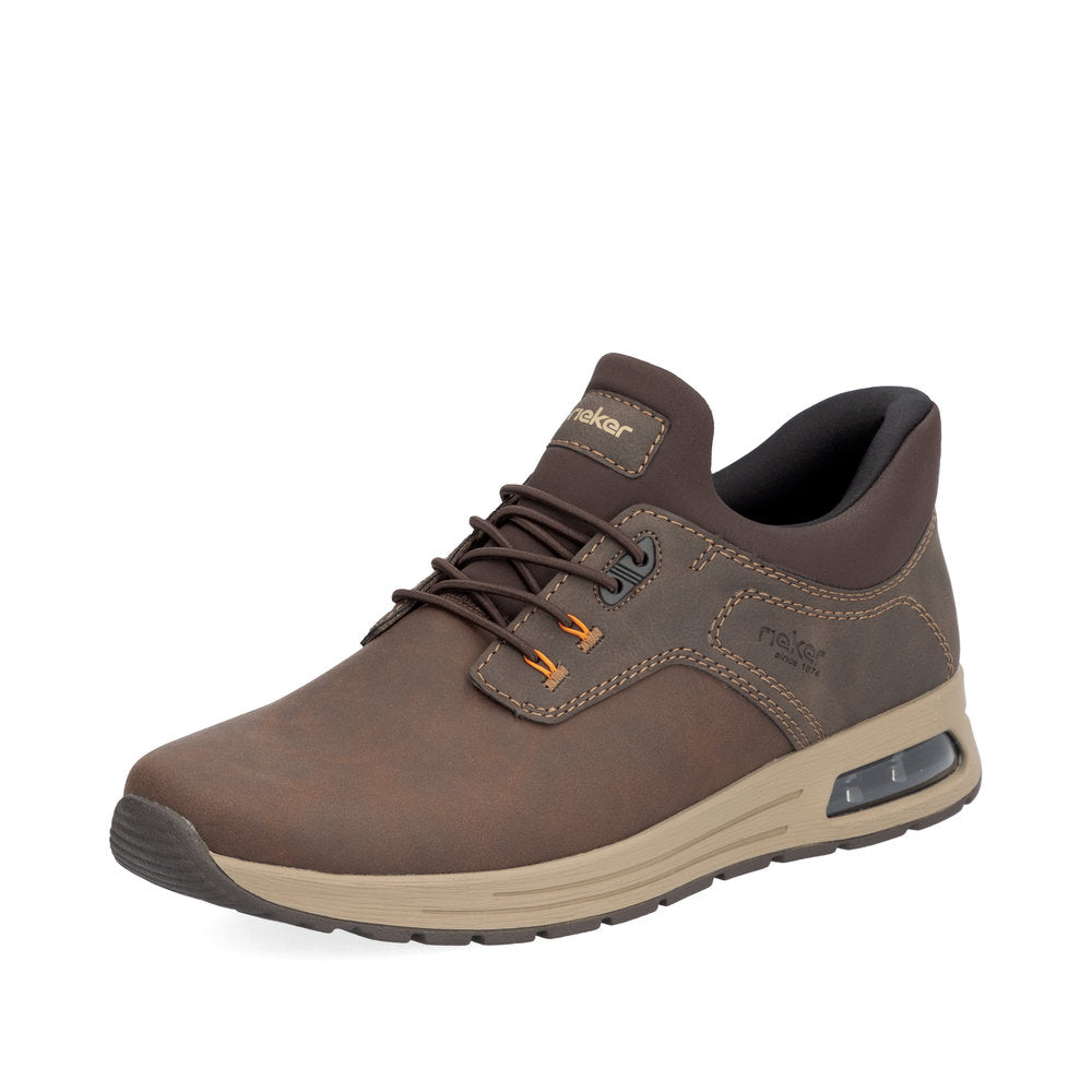 Rieker Men's Shoe B1051 Casual trainer style shoe BROWN B1051-25