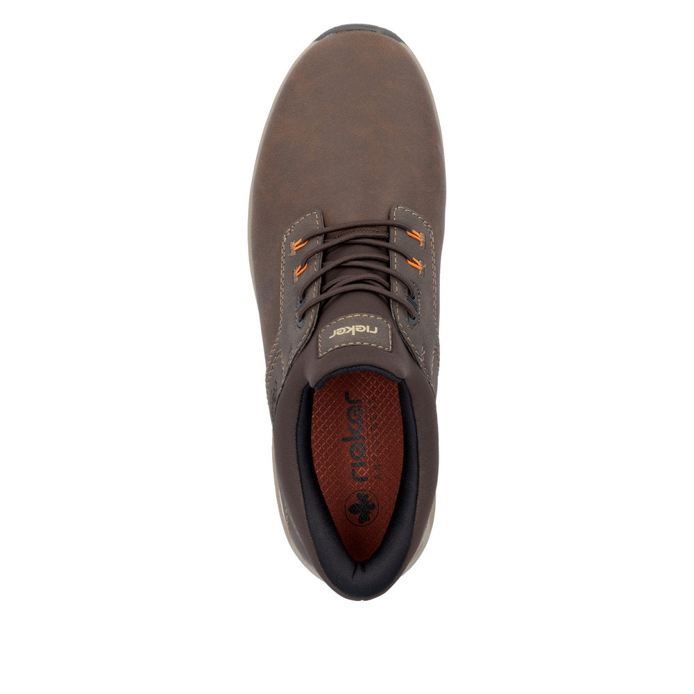 Rieker Men's Shoe B1051 Casual trainer style shoe BROWN B1051-25