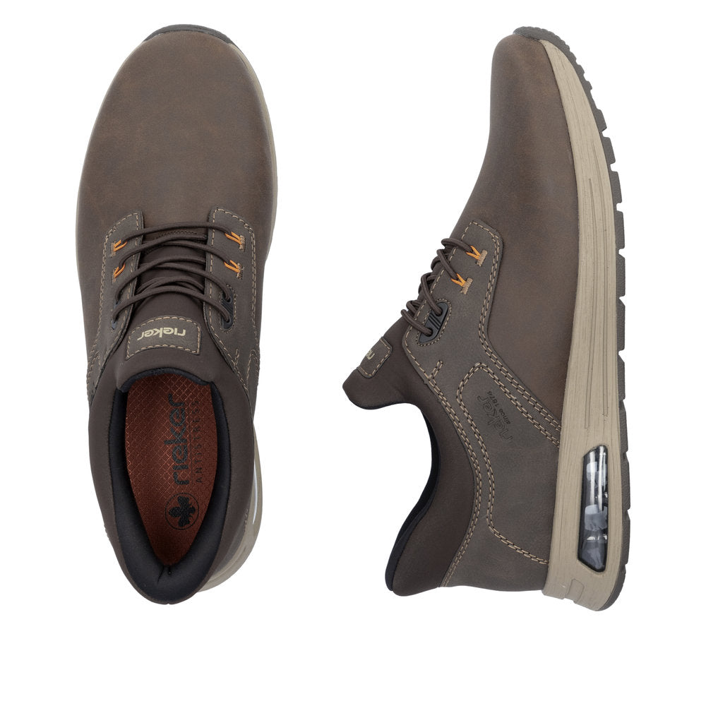 Rieker Men's Shoe B1051 Casual trainer style shoe BROWN B1051-25