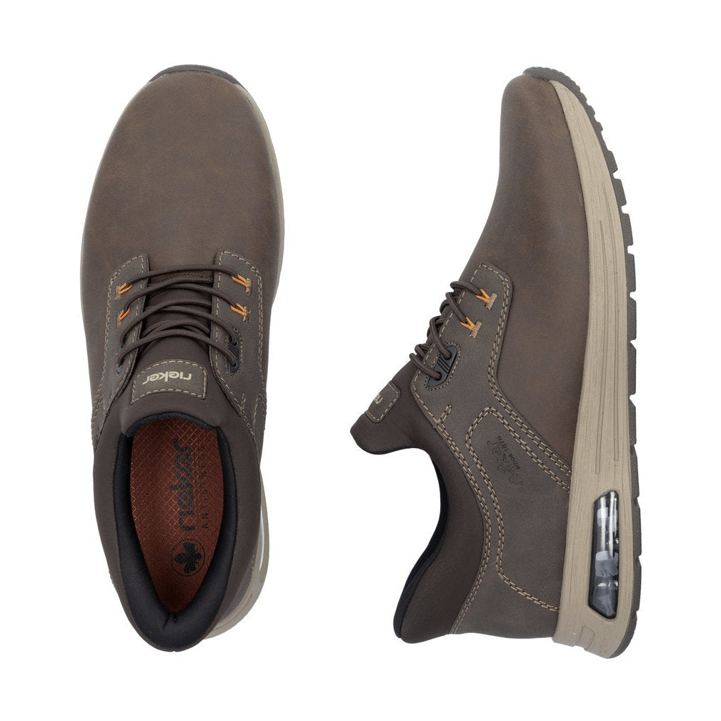 Rieker Men's Shoe B1051 Casual trainer style shoe BROWN B1051-25