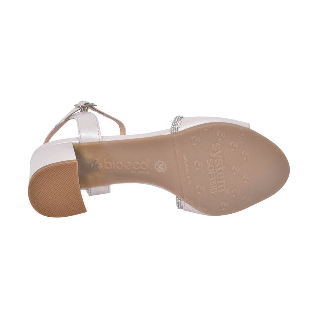 Bioeco Occasion Wear 4040 PEARL Wide Fitting Block Heel Dress Sandal 4040-2380-1661