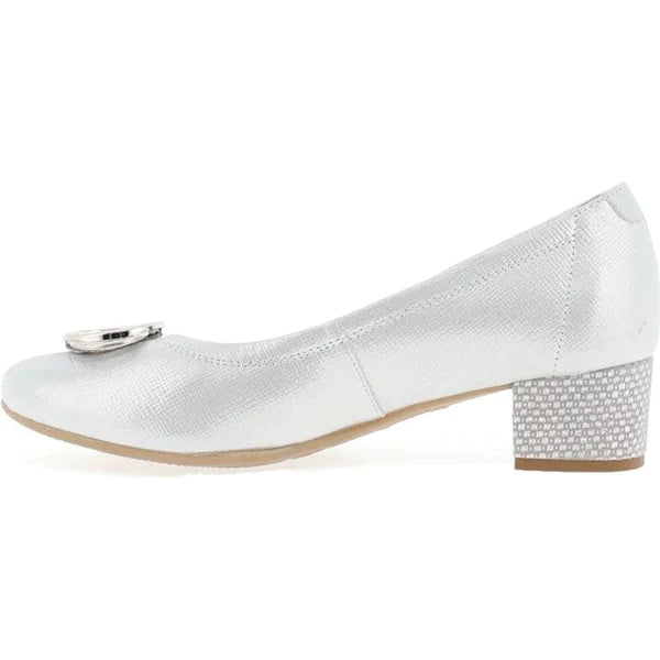 Bioeco 6415 SILVER Wide Fitting Dress Court Shoe 6415-2103