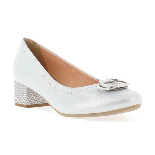 Bioeco 6415 SILVER Wide Fitting Dress Court Shoe 6415-2103