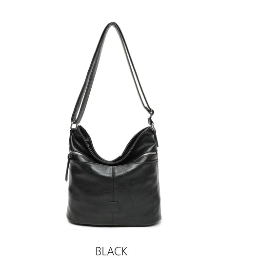 Moda Express BLACK L22XB9058 Faux Leather Handbag