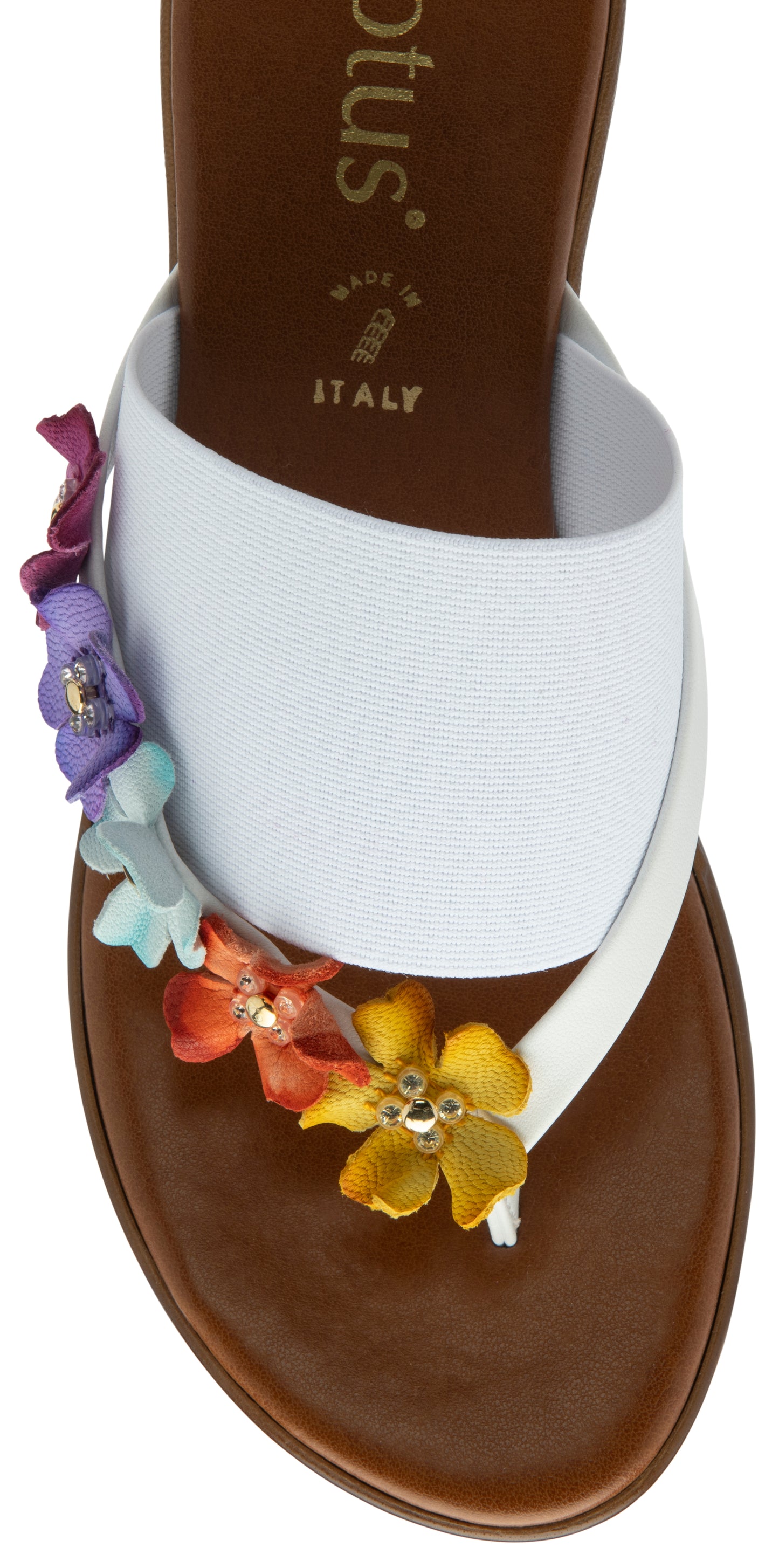 Lotus Toe-post sandal Carlotta WHITE ULP270