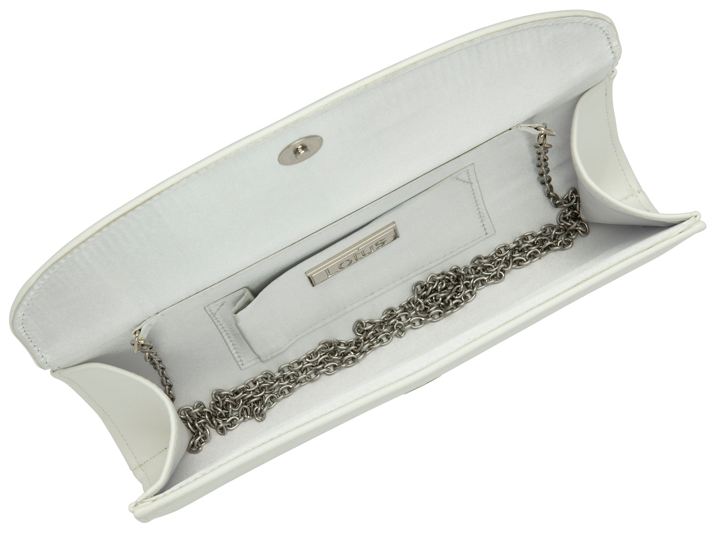 Lotus Claire Bag WHITE to match Evelyn Shoes ULG056