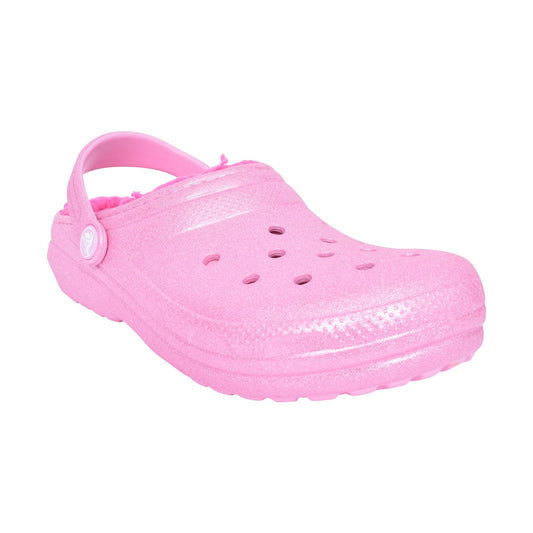 Crocs 207462 PINK TWEED Warm Lined Classic Clog 207462-6WY