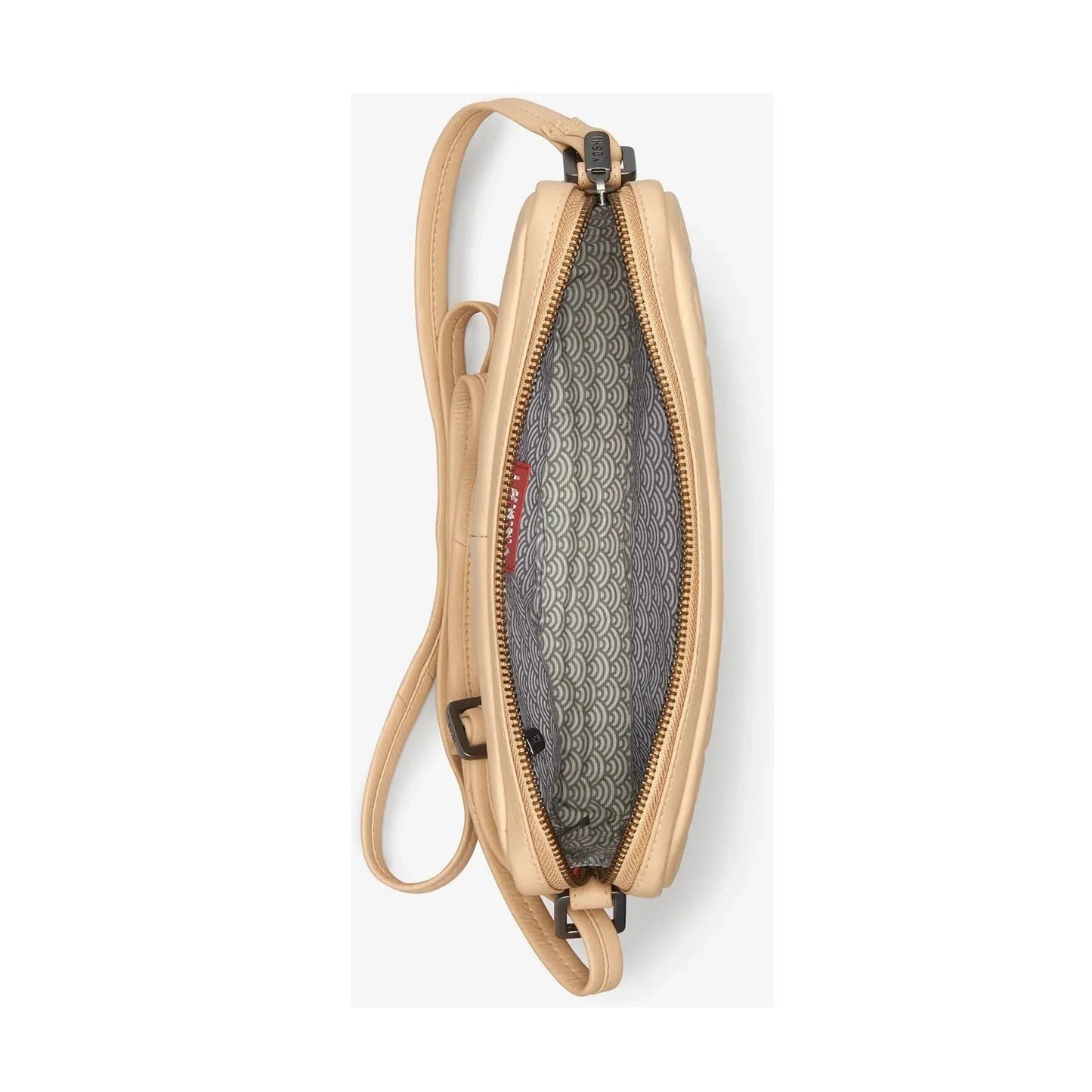 Yoshi Custard Cream Beige Soft Leather Cross Body Handbag