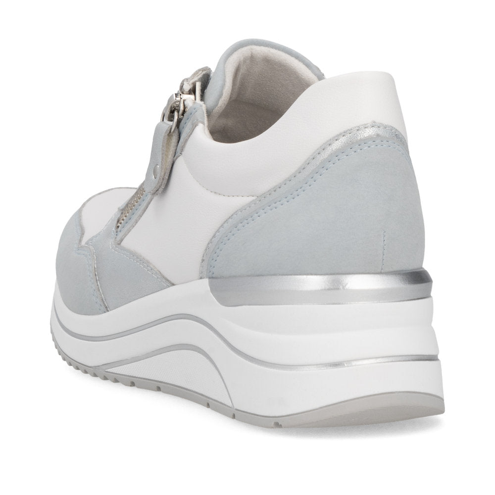 Remonte Trainers with lace and zip D0t01-12 BLUE WHITE