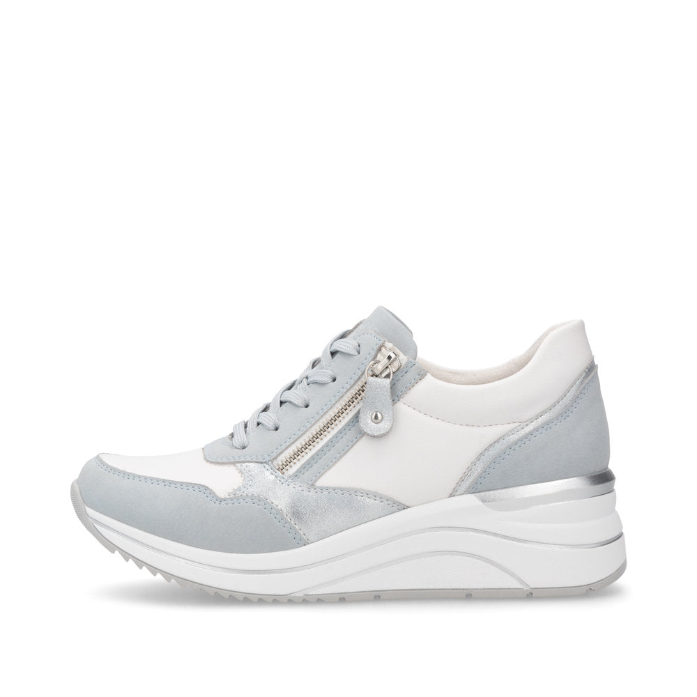 Remonte Trainers with lace and zip D0t01-12 BLUE WHITE