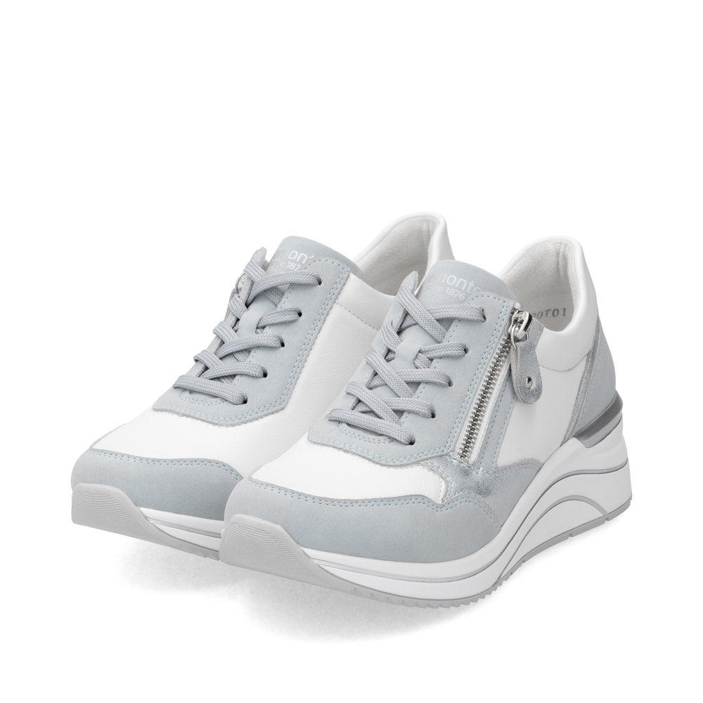 Remonte Trainers with lace and zip D0t01-12 BLUE WHITE