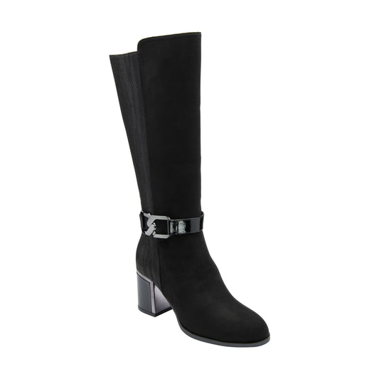Lotus Boot Elsa Long heeled Riding boot BLACK ULB403