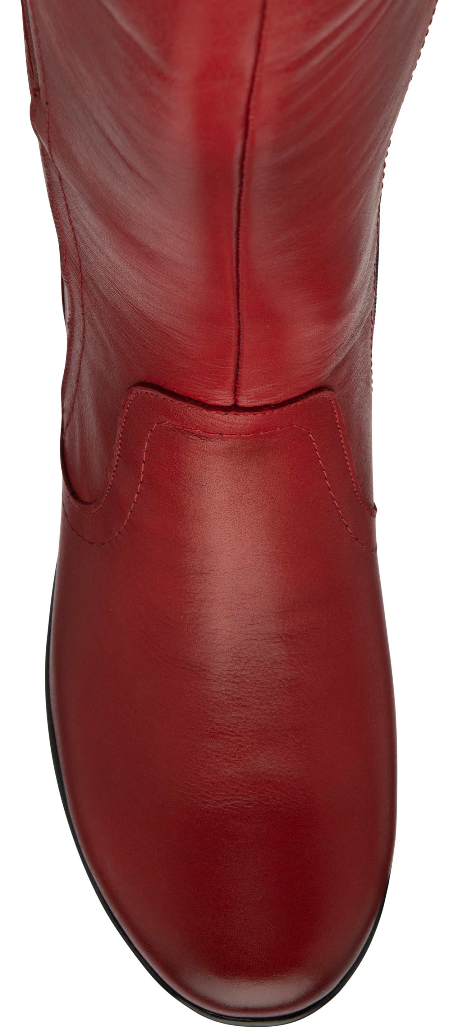 Lotus Boot Fitzgerald Mid Calf Leather Boot with zip RED ULB345