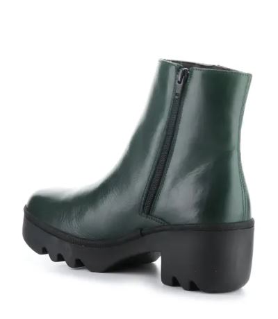 Fly London Boot TOOR Leather Chunky Sole Zip Boot TOOR Petrol