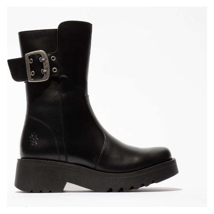 Fly London Biker Style Ankle Boot Mazz BLACK