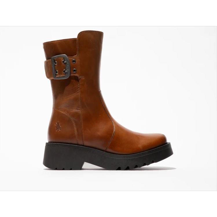 Fly London Biker Style Ankle Boot Mazz BROWN MAZZ