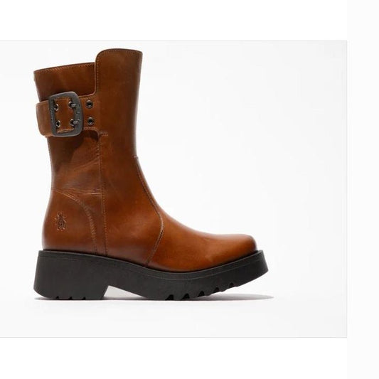 Fly London Biker Style Ankle Boot Mazz BROWN MAZZ
