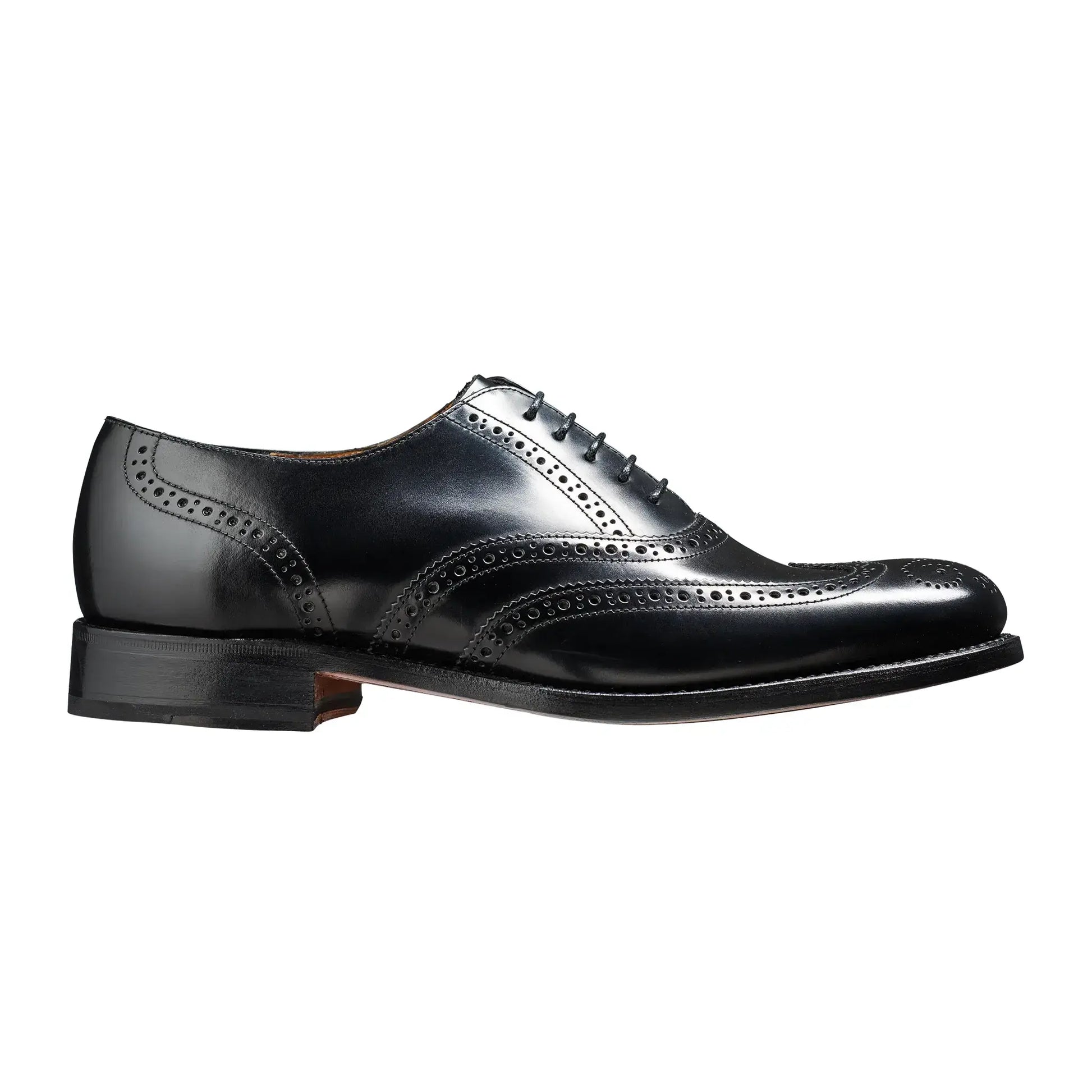 Barker BROGUE SHOE Glasgow BLACK HI SHINE Leather