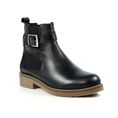 Lunar Leather Ankle Boot with side zip  Lindsay