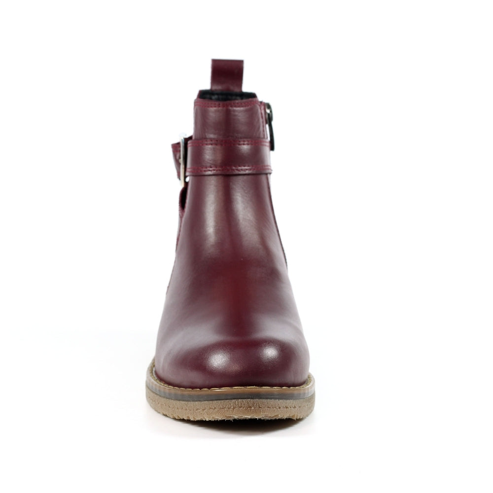 Lunar Leather Ankle Boot with side zip Lindsay