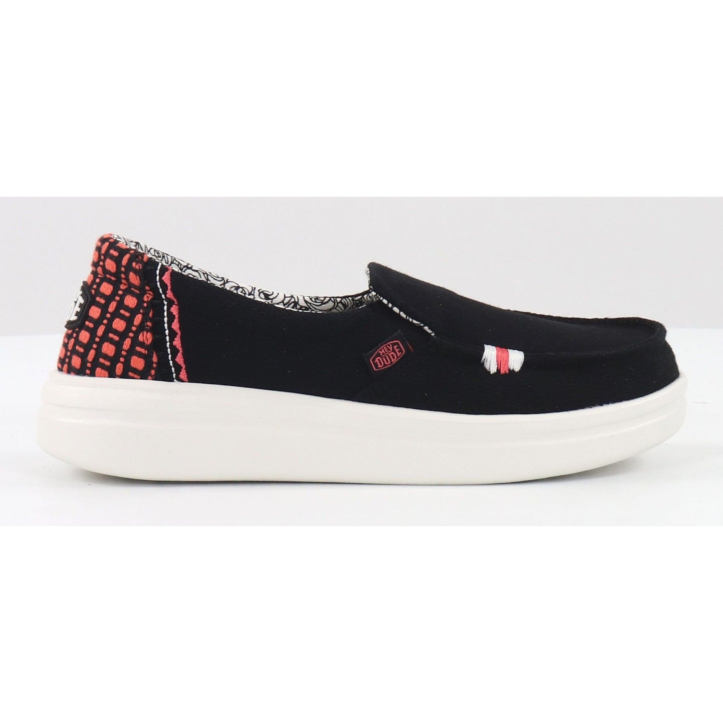 Hey Dude Ladies Misty Rise BLACK PALM Slip On Shoe D2401260DH