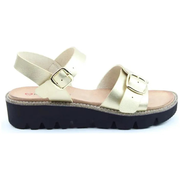 Heavenly Feet Trudy GOLD Vegan Friendly Sandal