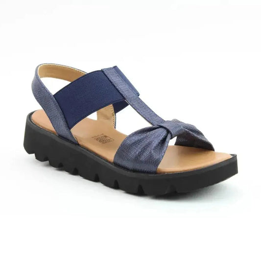 Heavenly Feet Accord NAVY Chunky Sole Sandal