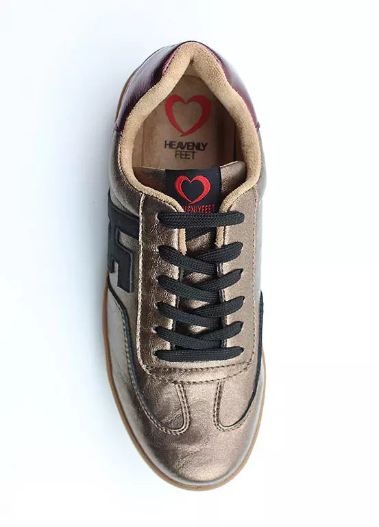 Heavenly Feet Madison BRONZE MULTI Trainer style Casual Shoe